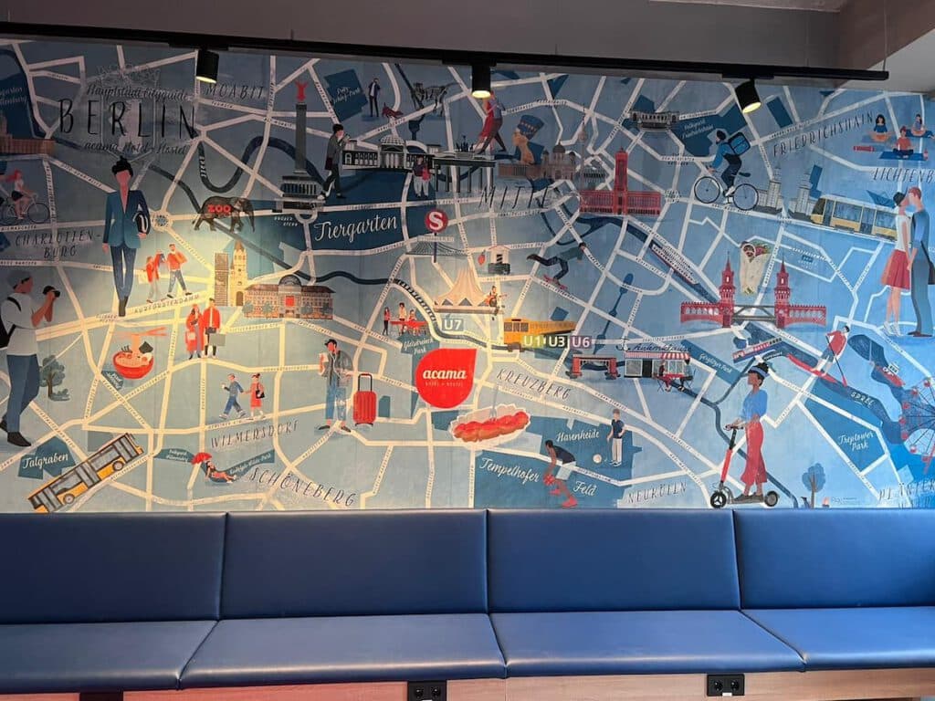 wandtapete berlin map maler